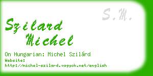 szilard michel business card