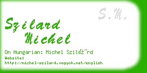 szilard michel business card